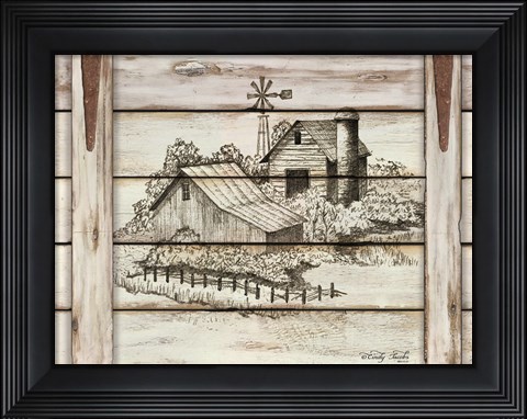 Framed Down on the Farm Print
