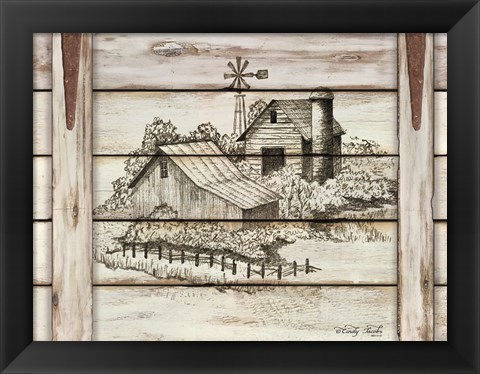 Framed Down on the Farm Print