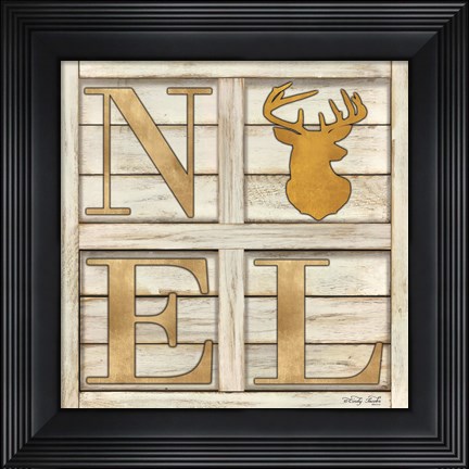 Framed Noel Deer Print