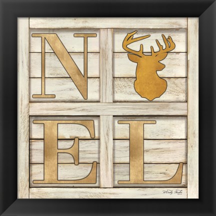 Framed Noel Deer Print