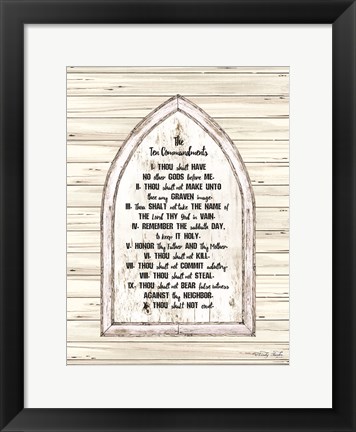 Framed Ten Commandments Print