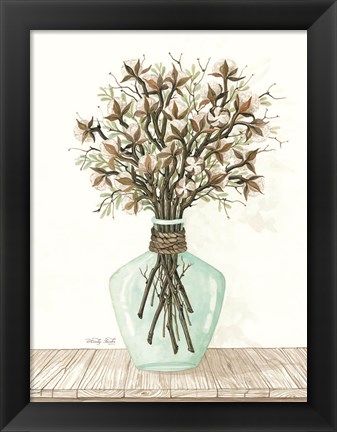 Framed Cotton Bouquet Print