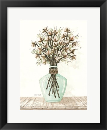 Framed Cotton Bouquet Print