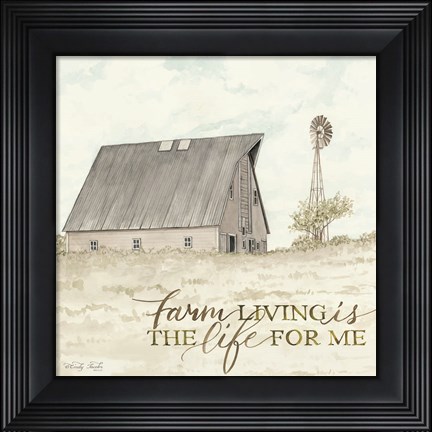 Framed Farm Living Print