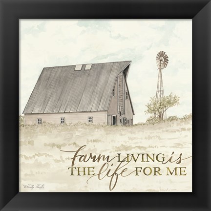 Framed Farm Living Print