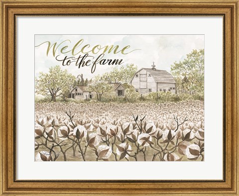 Framed Welcome to the Farm Print