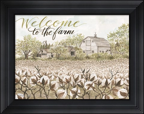 Framed Welcome to the Farm Print