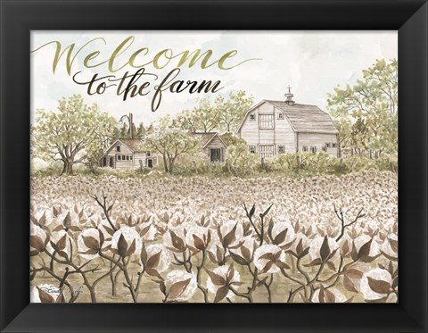 Framed Welcome to the Farm Print