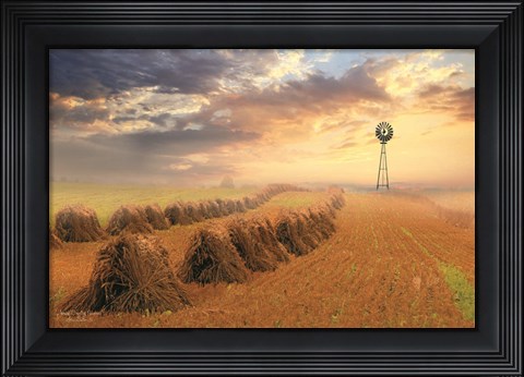 Framed Amish Country Sunrise Print