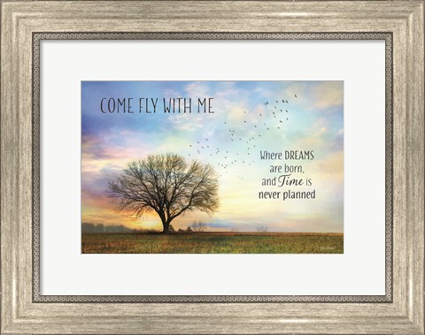 Framed Come Fly with Me Print