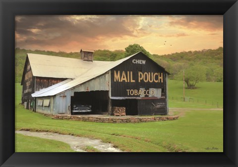 Framed Mail Pouch Barn Print