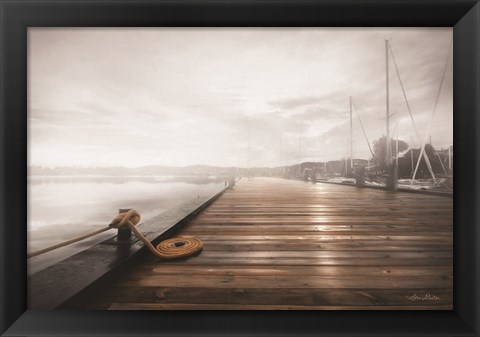 Framed Newport Dock I Print