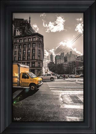 Framed Crosswalks of Manhattan I Print