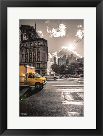 Framed Crosswalks of Manhattan I Print