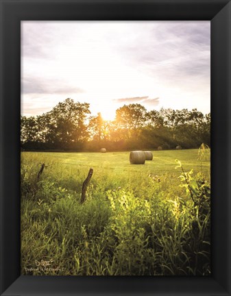 Framed Daybreak in the Country I Print