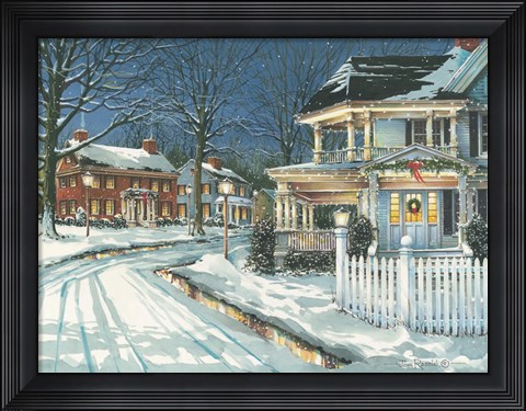 Framed Seasonal Lights Print