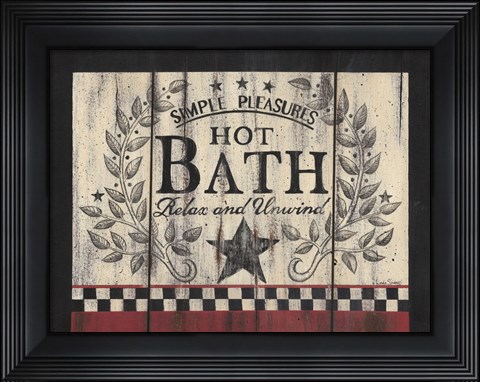 Framed Hot Bath Print
