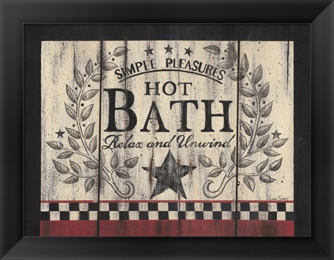 Framed Hot Bath Print