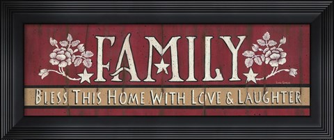 Framed Family Blessing Print