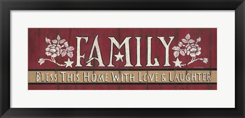 Framed Family Blessing Print