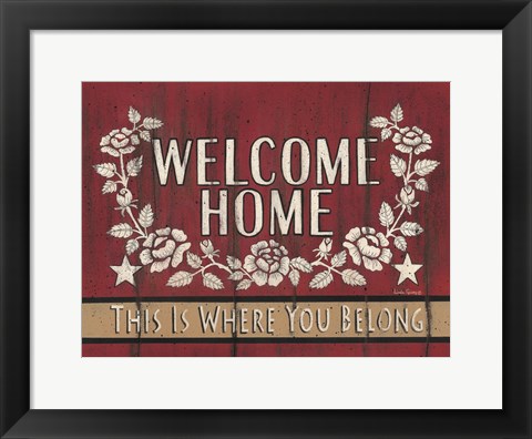 Framed Welcome Home Print