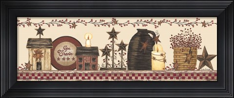 Framed Give Thanks Still Life Print