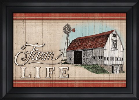 Framed Farm Life Print