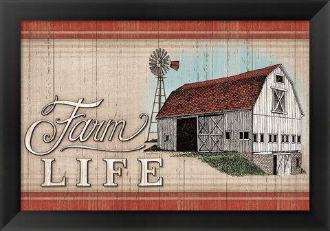 Framed Farm Life Print