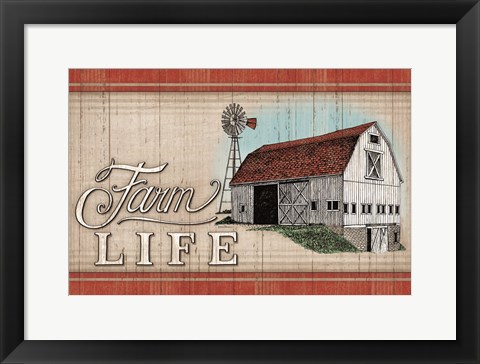 Framed Farm Life Print