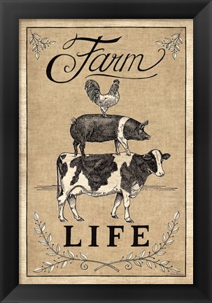 Framed Farm Life Print