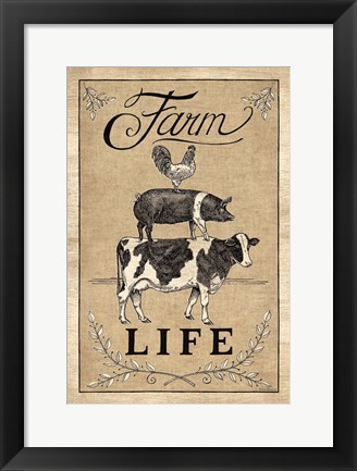 Framed Farm Life Print