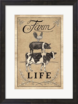 Framed Farm Life Print