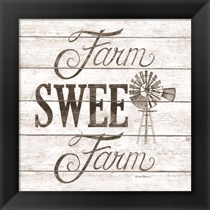 Framed Farm Sweet Farm Print