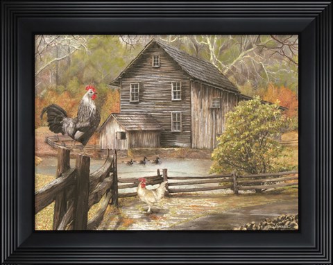 Framed Down on the Farm I Print