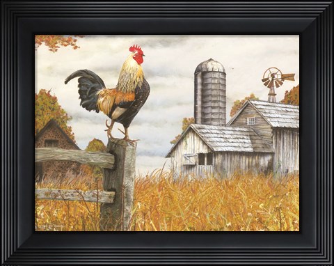 Framed Down on the Farm II Print