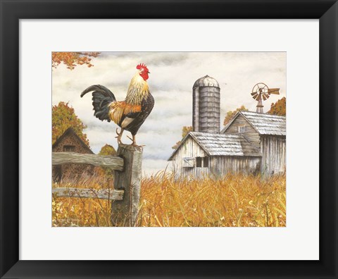 Framed Down on the Farm II Print