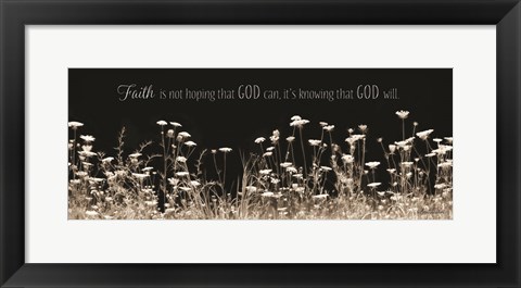 Framed Faith Is? Print