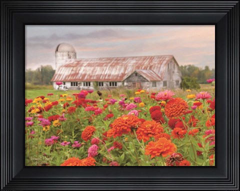 Framed Vermont Flowers Print