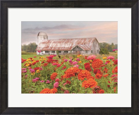Framed Vermont Flowers Print