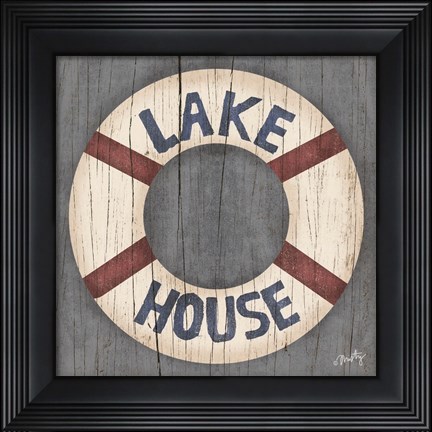 Framed Lake House Print