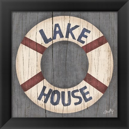 Framed Lake House Print