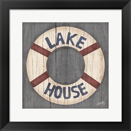 Framed Lake House Print