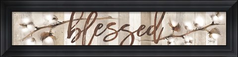 Framed Cotton Stems Print