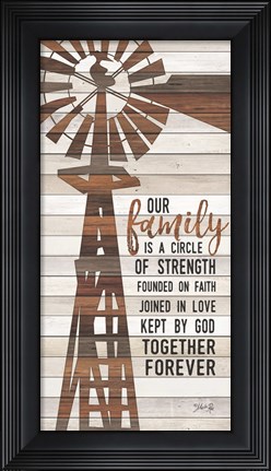 Framed Family Circle Windmill Print