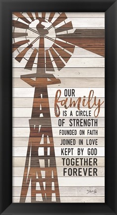 Framed Family Circle Windmill Print