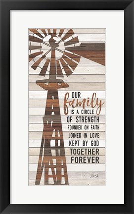 Framed Family Circle Windmill Print