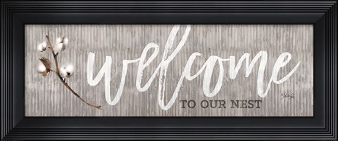 Framed Welcome to Our Nest Print