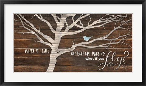 Framed What if You Fly Print
