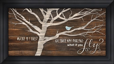 Framed What if You Fly Print