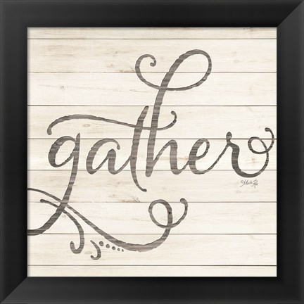 Framed Simple Words - Gather Print